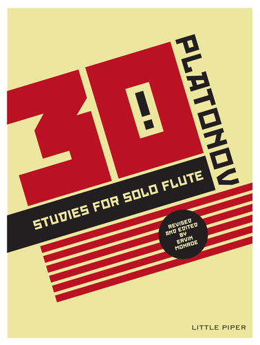 PLATONOV: Thirty Studies for Solo Flute