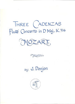 DONJON: Cadenza Mozart No 2 D Major