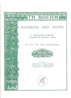 BOEHM: Souvenir Des Alps Op 30-32 Nos 4-6